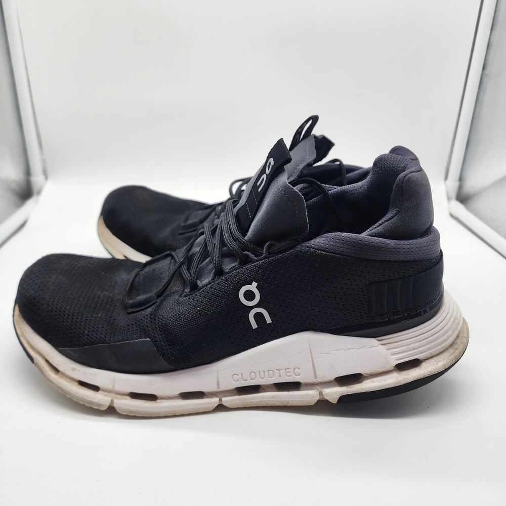 On Running Cloudnova Black Eclipse Mens Sneakers 26.99116 Size 8 CloudTec Shoes - Picture 2 of 8